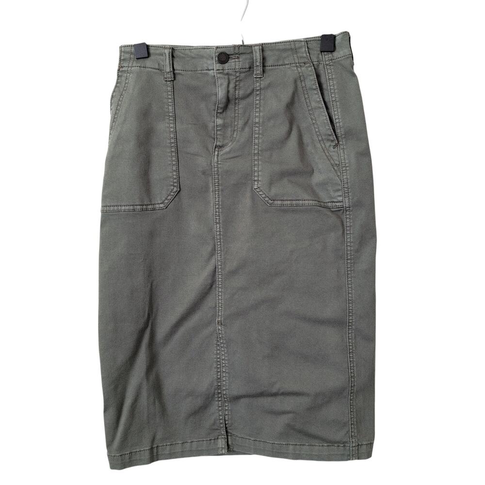 CASLON Olive Green Stretch Skirt Cargo Utility Size 0 Military Grunge Baddie Y2K